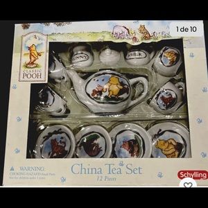 Classic Pooh Schylling Mini China Tea Set, Disney Winnie The Pooh.